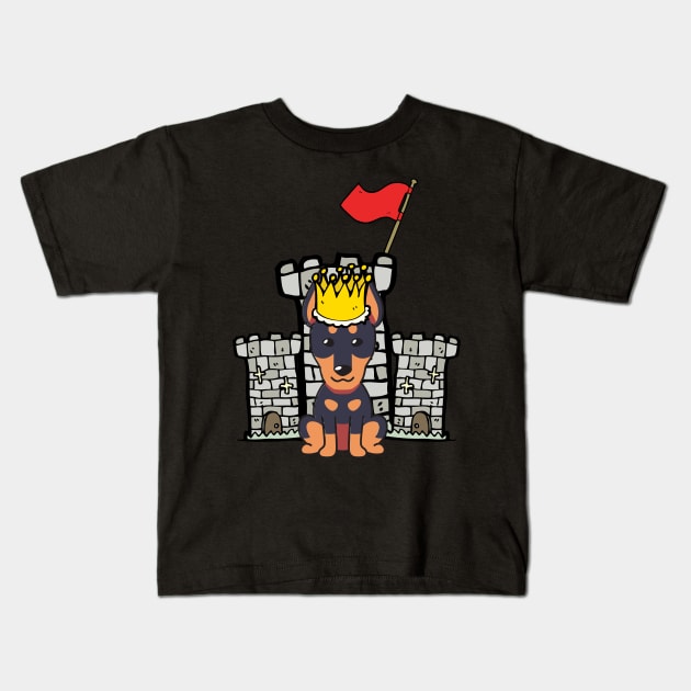 Funny Alsatian is the king of the castle Kids T-Shirt by Pet Station